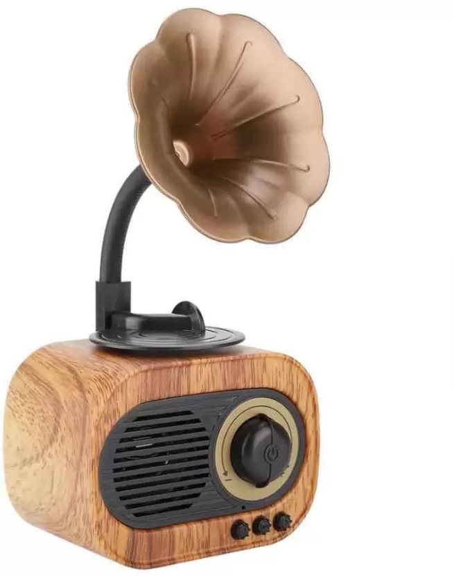 Radio player retro multifuncțional cu design vintage în stil radio