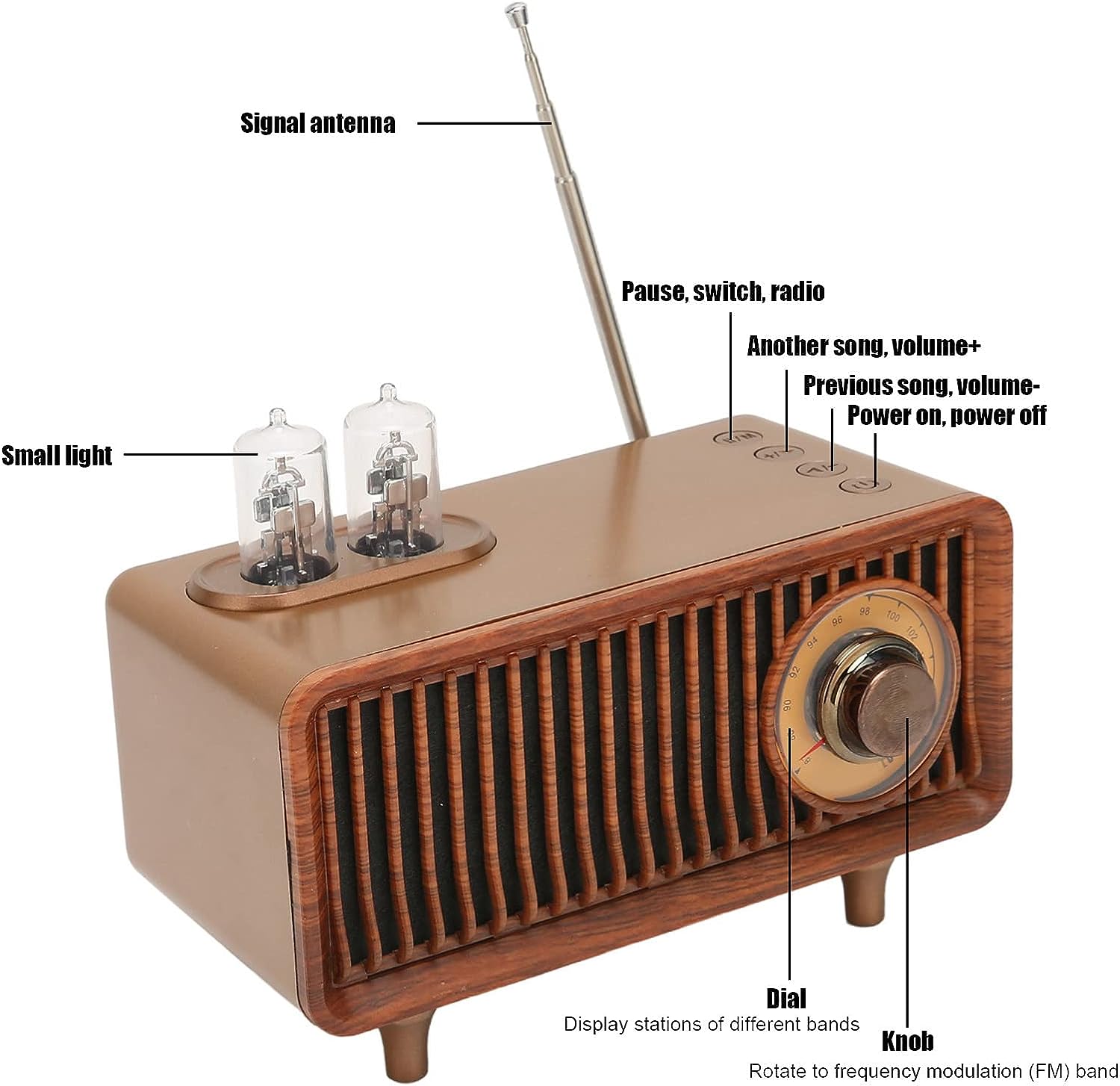 Radio player retro vintage multifuncțional