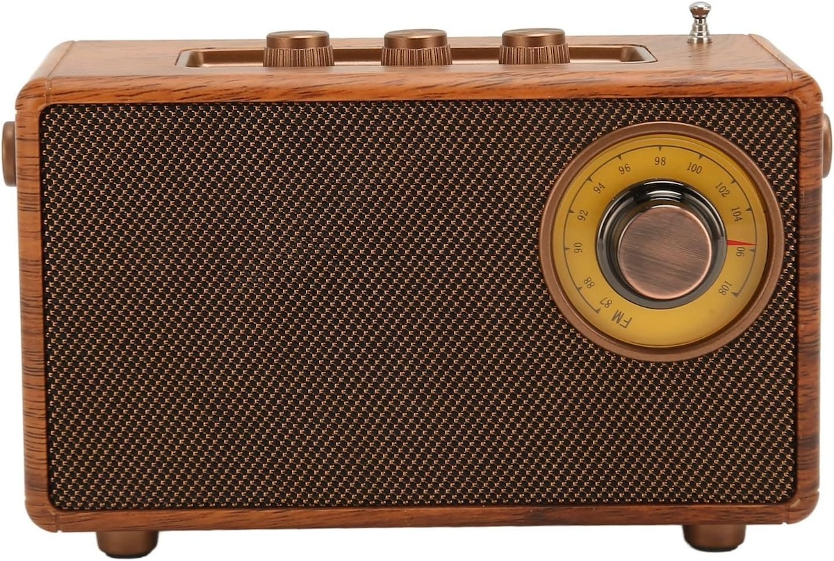 radio retro stil vechi din lemn vintage mini mic