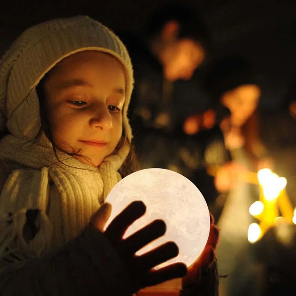 lampă de noapte moon 3d led light - lampă de lumini de noapte