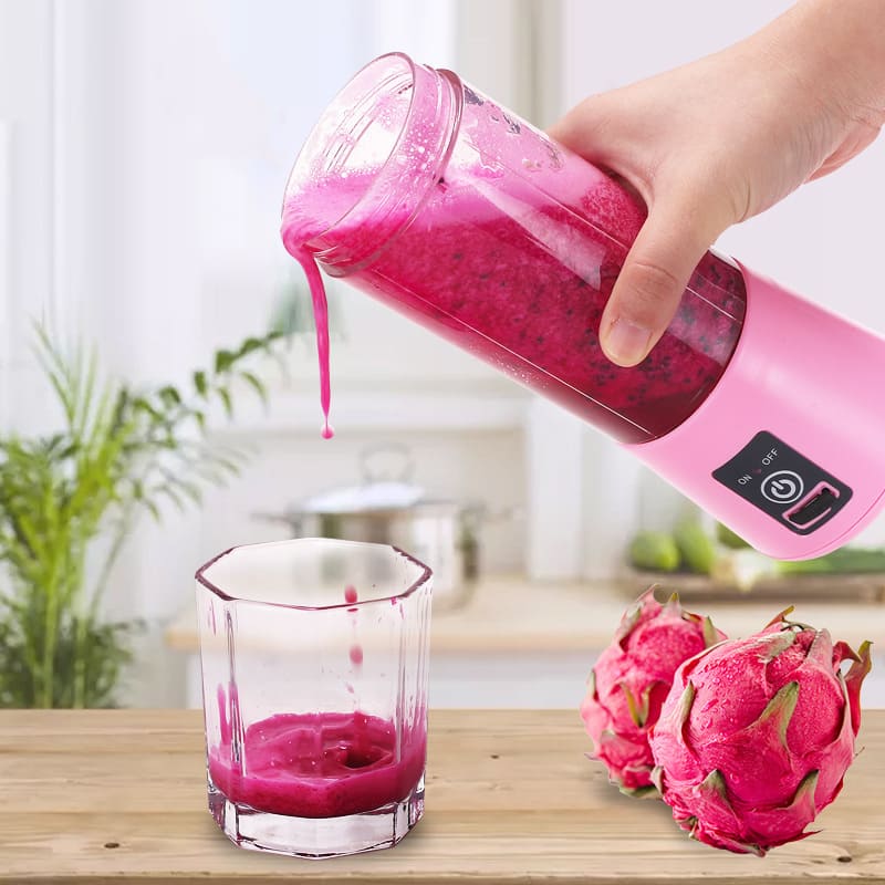 Smoothie travel blender roz pentru femei