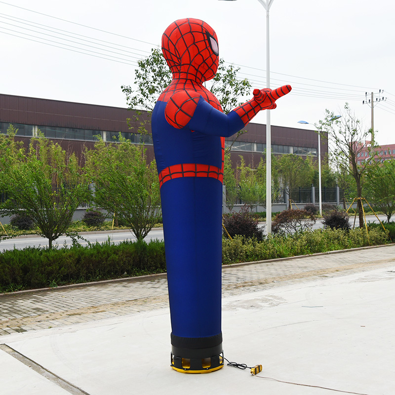 air dancer spiderman - figurină de dans reclamă comercială balonul cer fluturând tip